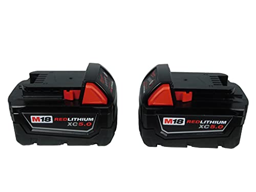 2 Pack Milwaukee M18 18V Lithium-Ion Battery - For Contractors