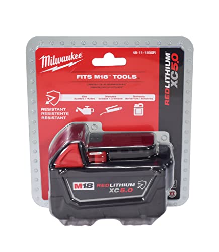 Milwaukee 18V 5Ah XC Extended Capacity Battery 2-Pack for M18