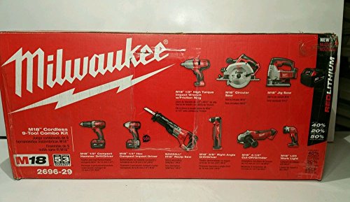 Milwaukee M18 Combo 9 Tool Kit