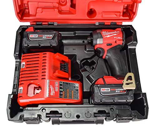 Milwaukee 18V Cordless Brushless Impact Driver Kit with 2 x 5.0Ah Batteries & Case